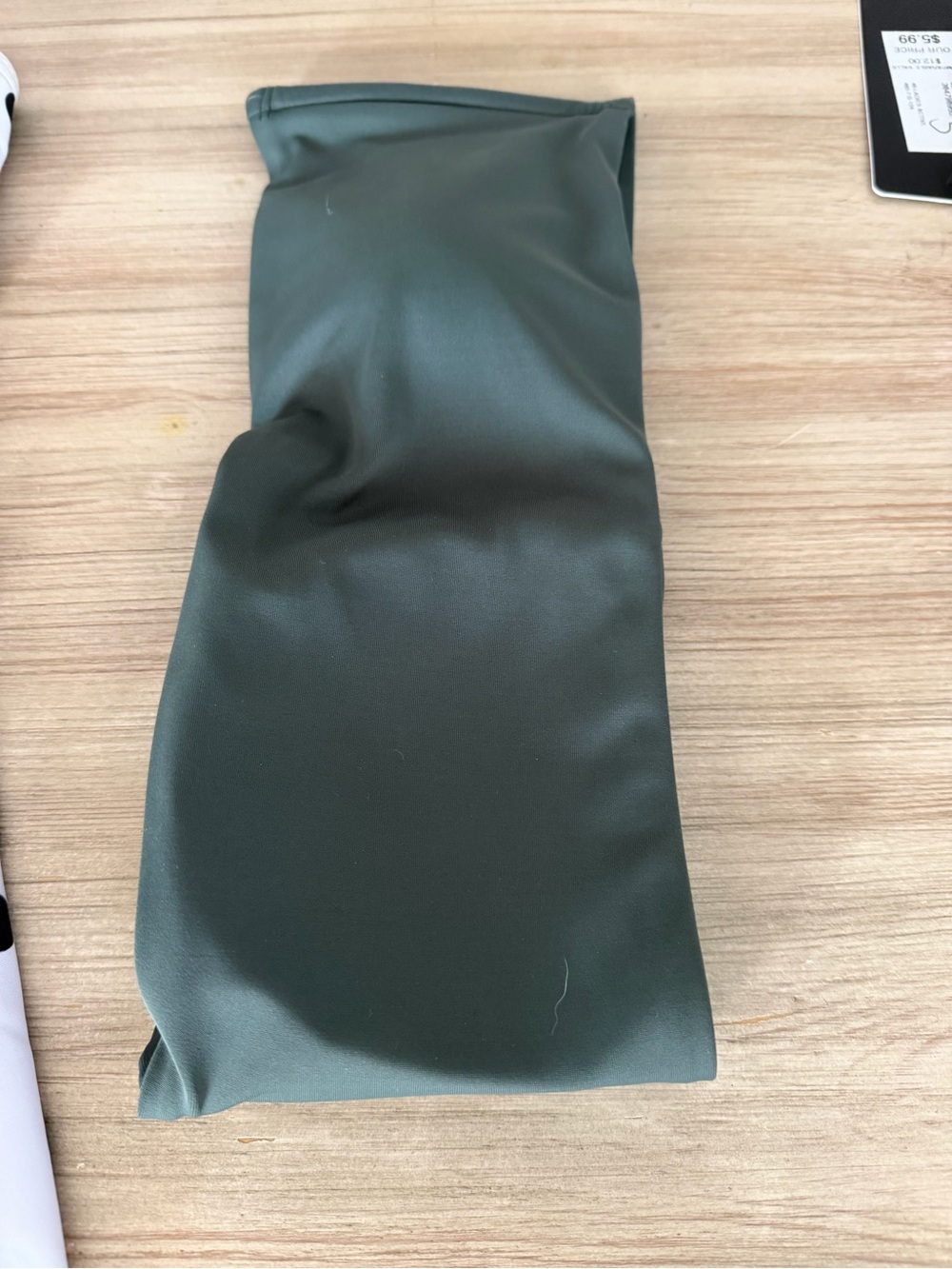 Women’s Dark Green strapless bathing suit top